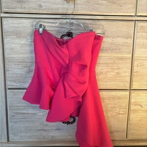Elegant Pink Women's strapless top